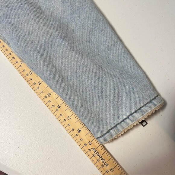 Aritzia TNA Murad Sherpa Lined Demin Coat Small - Picture 8 of 16